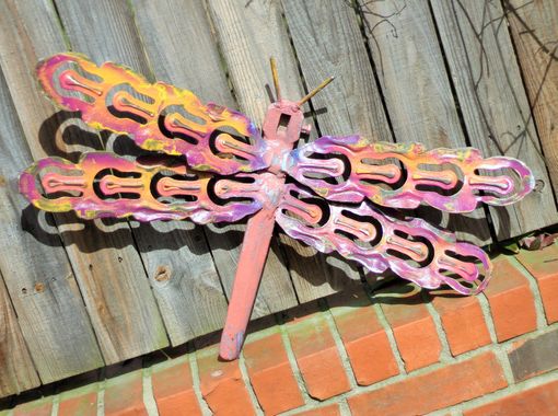 Custom Made Outdoor Metal Dragonfly Sculpture Interior Wall Art Wallhanger