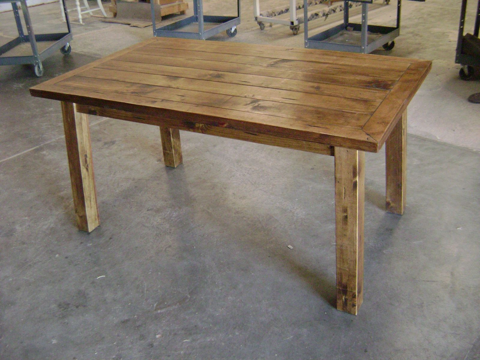 Custom Rustic Pine Dining Table by Philip Skinner ...