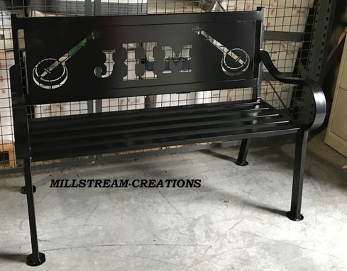 Hand Made Custom Built Metal Memorial Park Bench With 