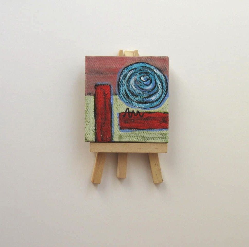 Hand Painted Mini Canvas With Easel Art History Masterpieces and Bold and  Brash 