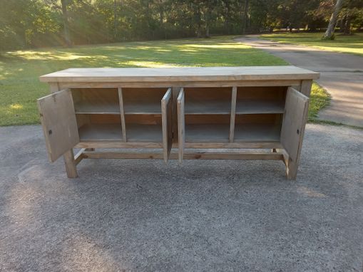 Custom Made Custom Cabinet Up To 8 Ft Long, Handmade In Texas Any Color Available. Buffet Cabinet Shelf