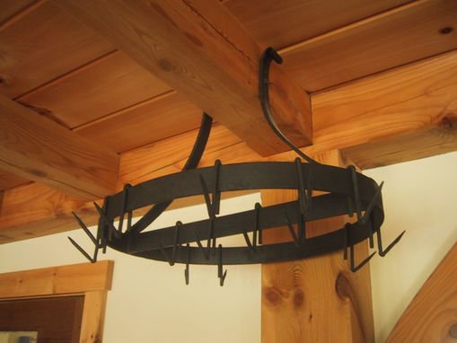 Custom Made Forged Iron Pot Rack