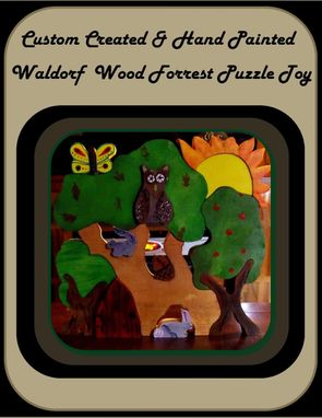 Custom Made Waldorf Toys, Wooden Forrest,Animal Forrest, Learnging Toys, Educational Toys