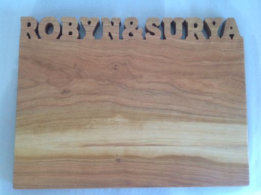 Custom Made Personalized Cutting Board With 3d Text