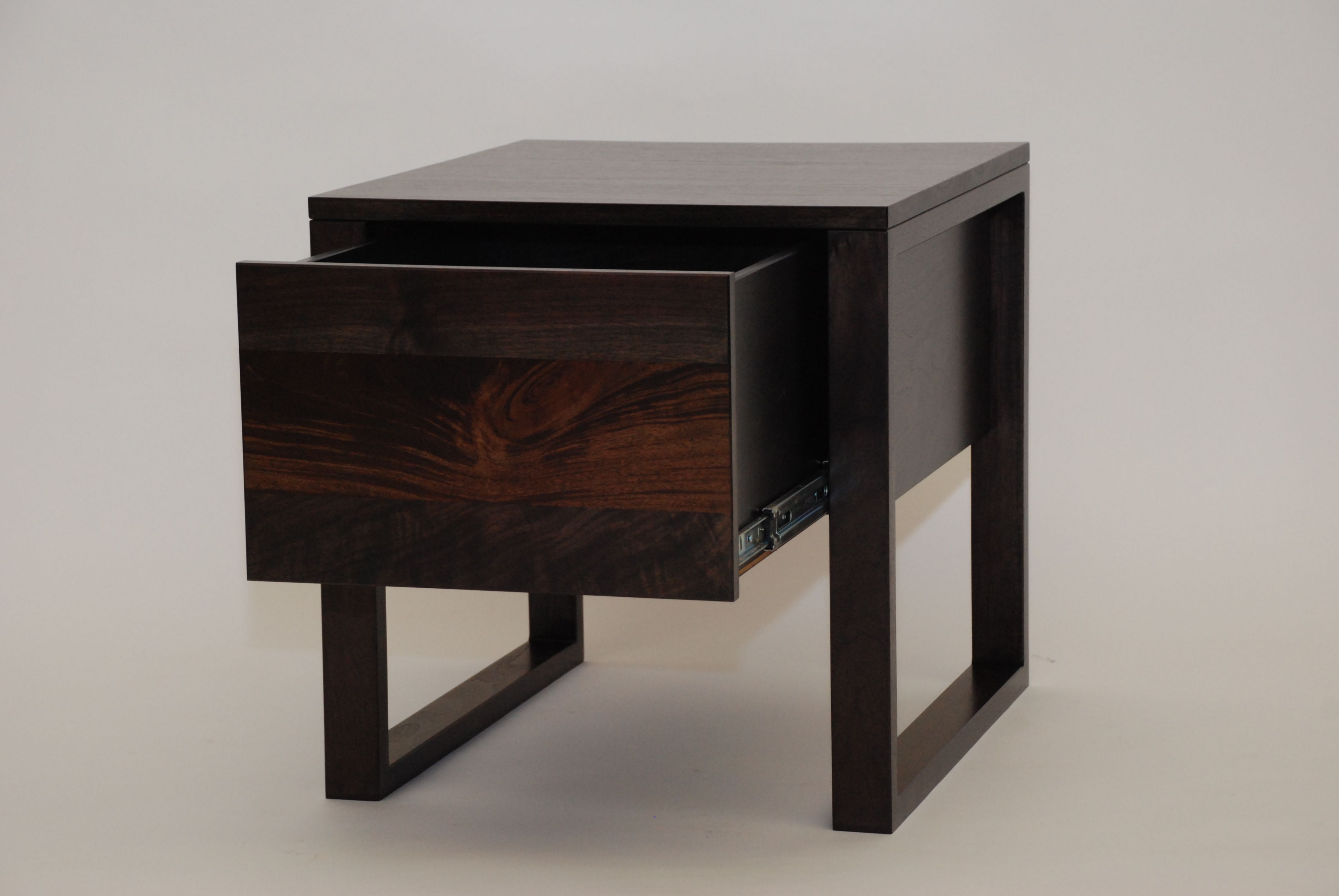 Custom Made Black Walnut Side Table by Belak Woodworking LLC