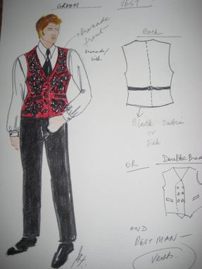 Custom Made The Groom And Their Men, Custom Made Vests, Ties And Pocket Squares