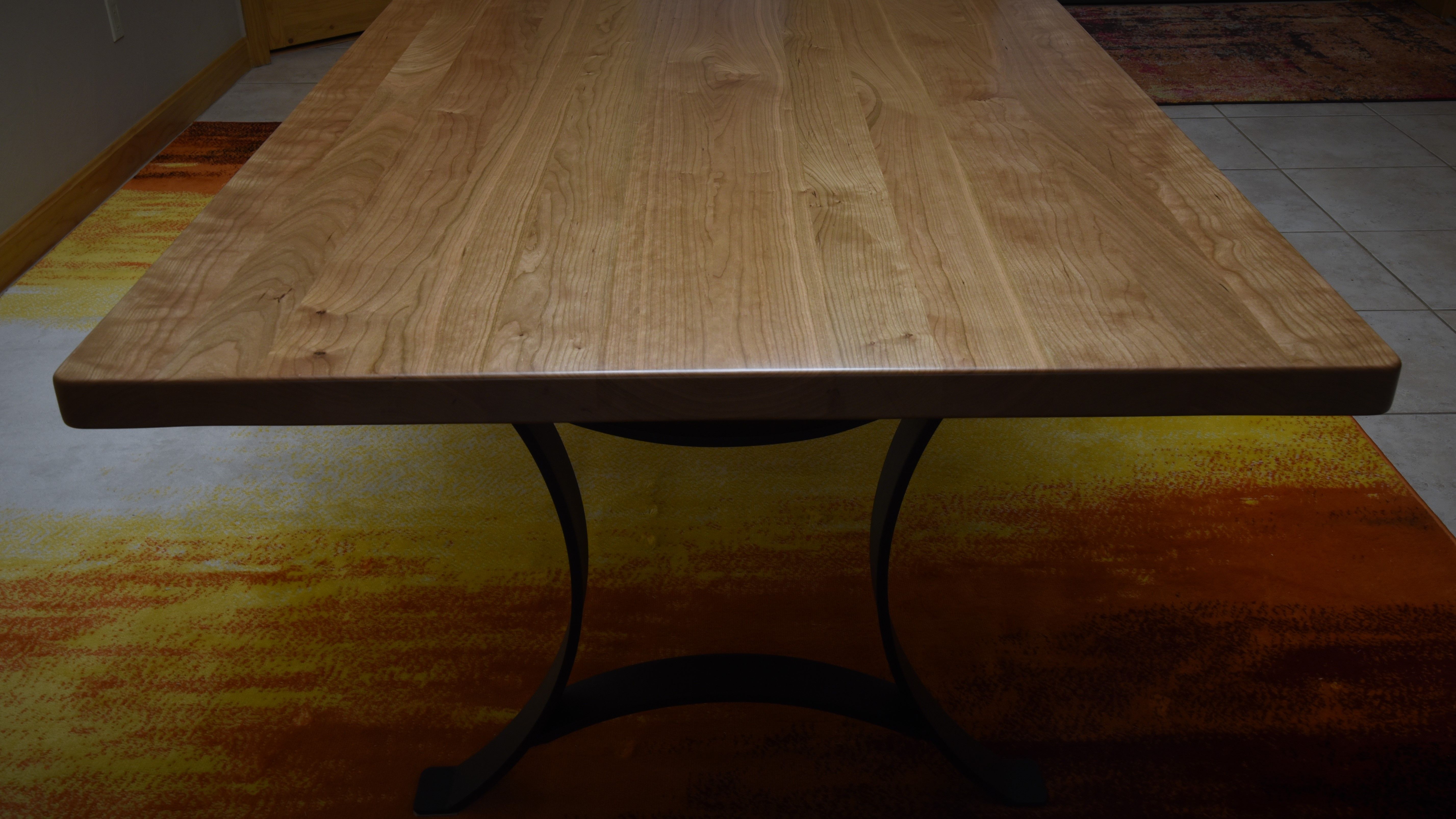 Hand Made Solid Black Cherry Wood Dining Table Top by Yost