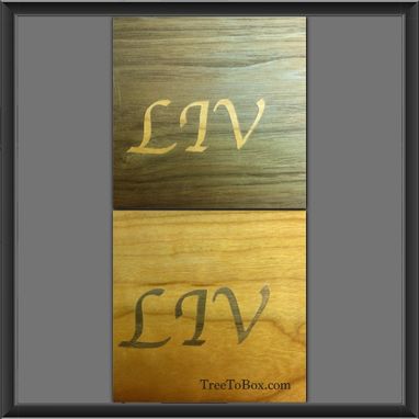 Custom Made Inlaid Images And Text For Custom Boxes