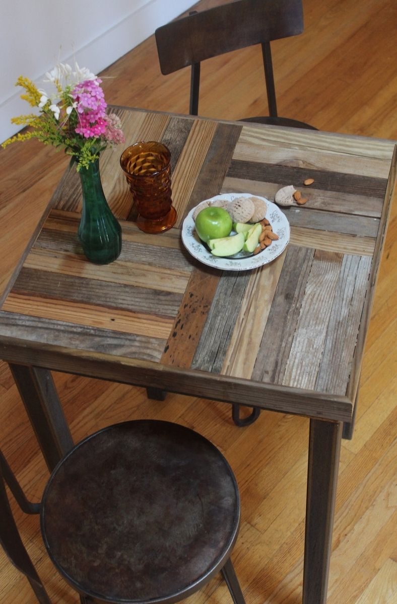 Custom Rustic Reclaimed & Sustainably Harvested Wood Bistro Kitchen