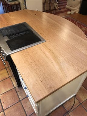 Custom Made American Cherry Kitchen Island