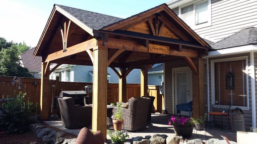 Hand Crafted Cedar Craftsman Patio Cover Kit By Bird Boyz Builders