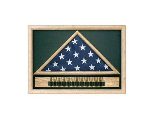 Custom Made Memorial Flag Case With Cartridge Belt