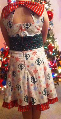 Custom Made Custom )Grinch Or Fun Christmas Fabric) Dress