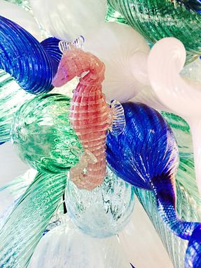 Custom Made 'Sea Life Series' | Hand Blown Glass Art Chandeliers - Custom Chandeliers