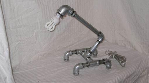 Custom Made Industrial Galvanized Iron Pipe Lamp Sp-1g Steampunk