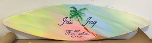 Custom Made 5ft Exterior Wood Surfboard Tiki Bar Beach Hand Painted Wall Sign Personalized Free