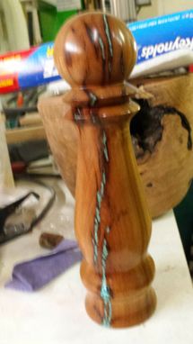 Custom Made Mesquite Pepper W/ Real Turquoise Stones