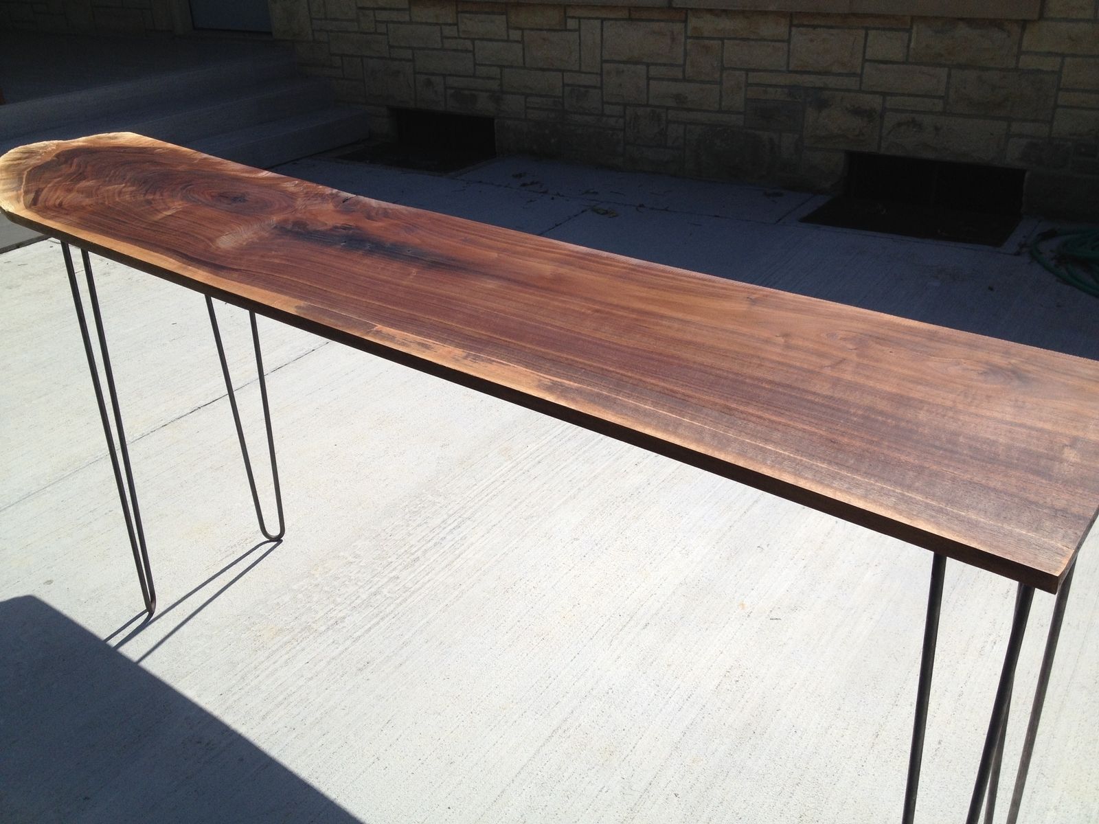 Custom Hairpin Leg Standing Desk by Gypsum Valley Made