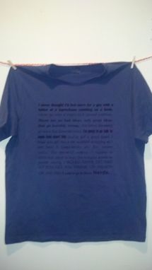 Custom Made Sale 30 Rock Inspired Favorite Quotes Shirt, Grey Crewneck, Men's Large