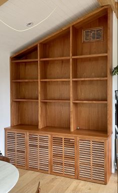 Custom Made Bookshelves/ Credenza