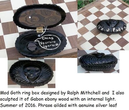 Custom Made Mod Goth Skull Ring Box.