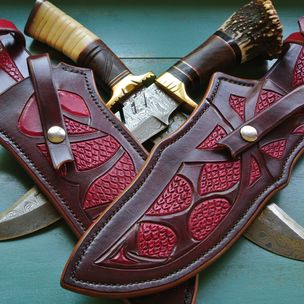 Handmade Custom Leather Knife Sheath by Strong Horse Leather