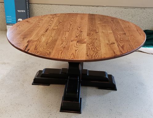Custom Made Round Reclaimed Wood Table