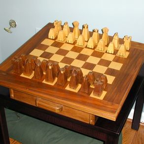 Custom 1st Grade Class Chess Set by Custom Chess & Handwork by Q2