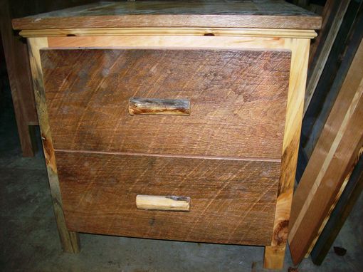 Custom Made Barnwood Nightstand (With Concealment)