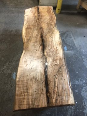 Custom Made Spalted Maple Bench Or Coffee Table, Ready To Deliver