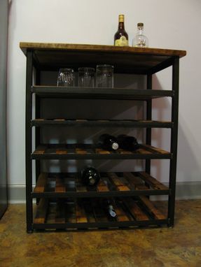 Custom Made Wine Rack And Bar