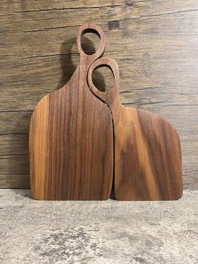 Custom Made Handmade Wooden Couples Cutting Board Set, Romeo And Juliet