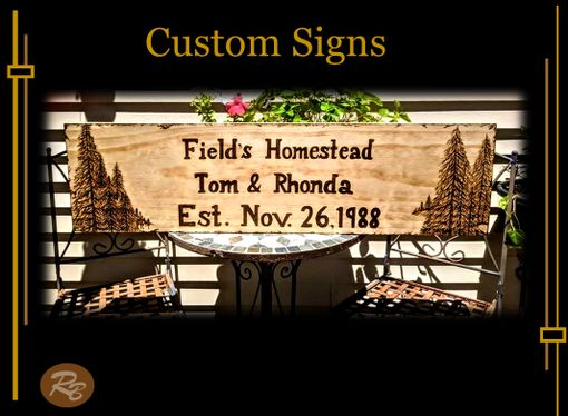 Custom Made Custom, Sign, Personalized, Custom Signs, Gifts, Five Year, Wood Anniversary Gift