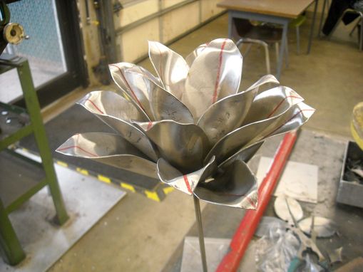 Custom Made Steel Poinsettias