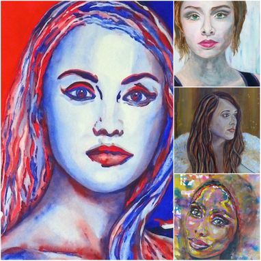 Custom Made Portrait Painting Gifts, Drawing Watercolor, Oil, Acrylic, Pen And Ink, Wall Art
