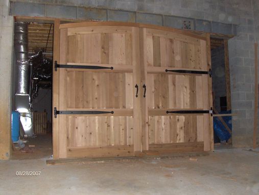 Custom Made Cedar Garage Doors