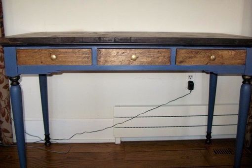 Custom Made Desk In Antique White Oak