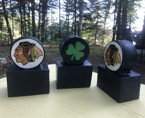 Custom Made Hockey Puck Cremation Urn