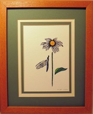 Custom Made Wildflowers - Sunflower Quilled Framed Wall Art Nh Wildflowers