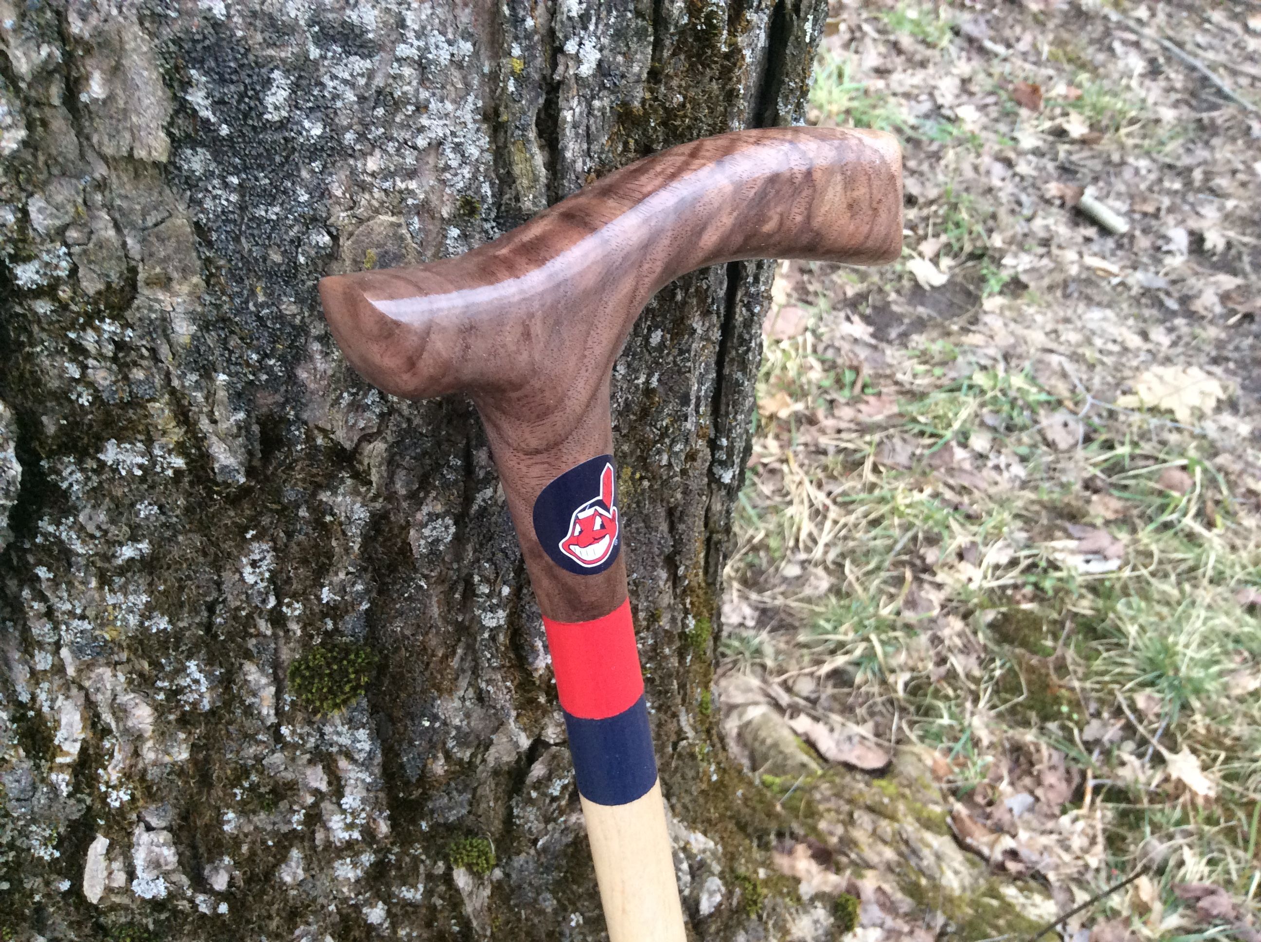 Custom Made Sports Themed Walking Canes by Eastman's Heirloom