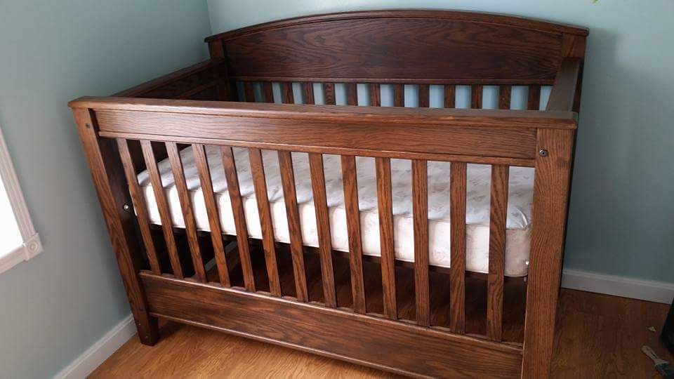 Hand Crafted Custom 3 In 1 Baby Crib by Twisted creations woodworking