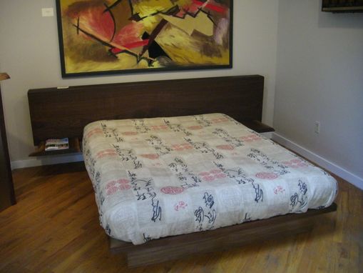Custom Made Walnut Platform Bed