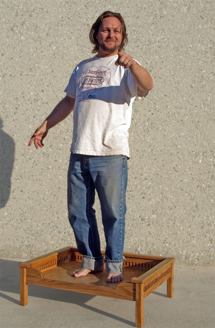 Hand Made Set Of Two Custom Dog Beds by Cc Fine Furniture