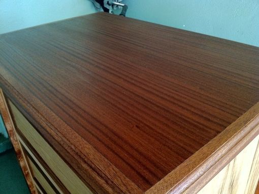 Custom Made Oak And Mahogany Dresser
