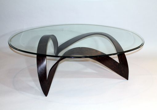 Custom Made Solid Wenge Sculptural Coffee Table