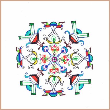 Custom Made Kaleidoscopic Mandala Snowflakes $25
