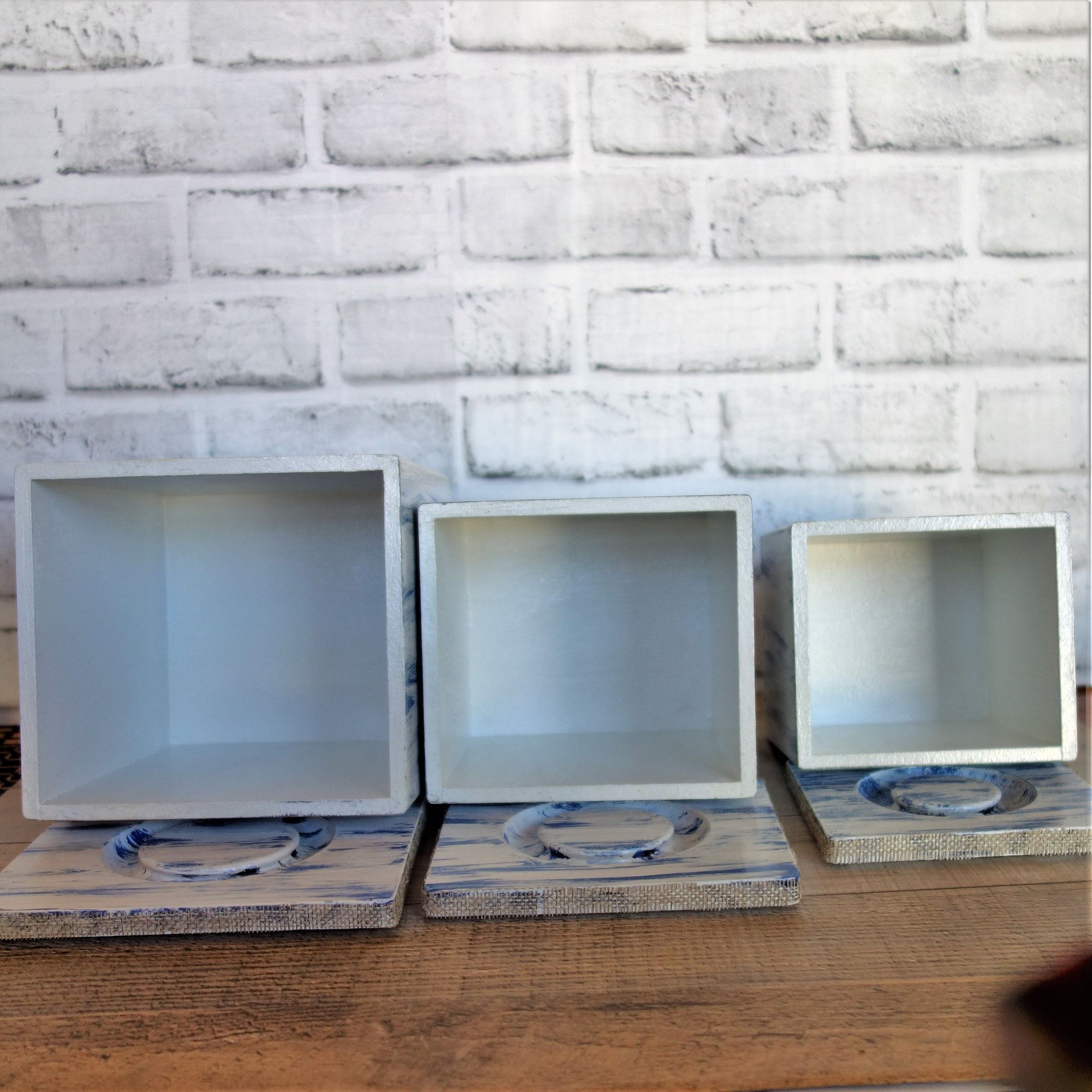 Handmade Nautical Canister Set Lighthouse Canister Set by Crafty Hobbit