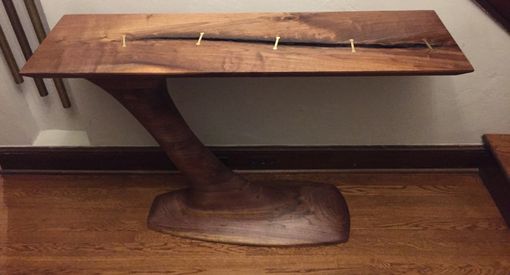 Custom Made Sculpted Cantilever Hall Table