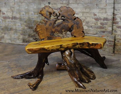 Custom Made Upcycled Driftwood & Rescued Wood Log Benches