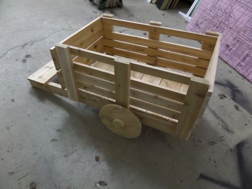 Custom Made Rustic Cedar Garden Cart